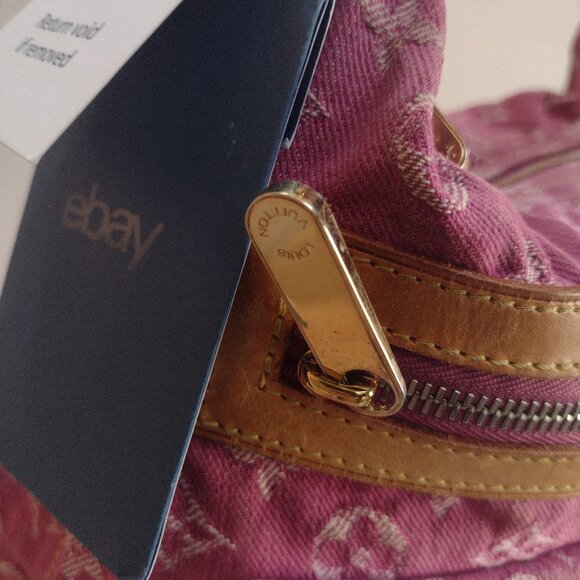 ๐๐๏ธCUTE Retired Rare Louis Vuitton Pink Denim Baggy PM๐๏ธ๐ - Picture 9 of 16